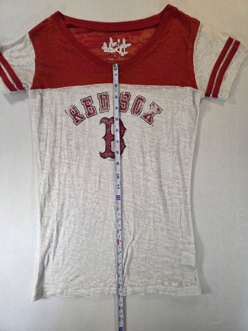 MLB Boston Red Sox Burnout Shirt Women’s Shirt Small Touch by Alyssa Milano - Picture 3 of 8